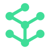 Ícono de redes y conectividad empresarial